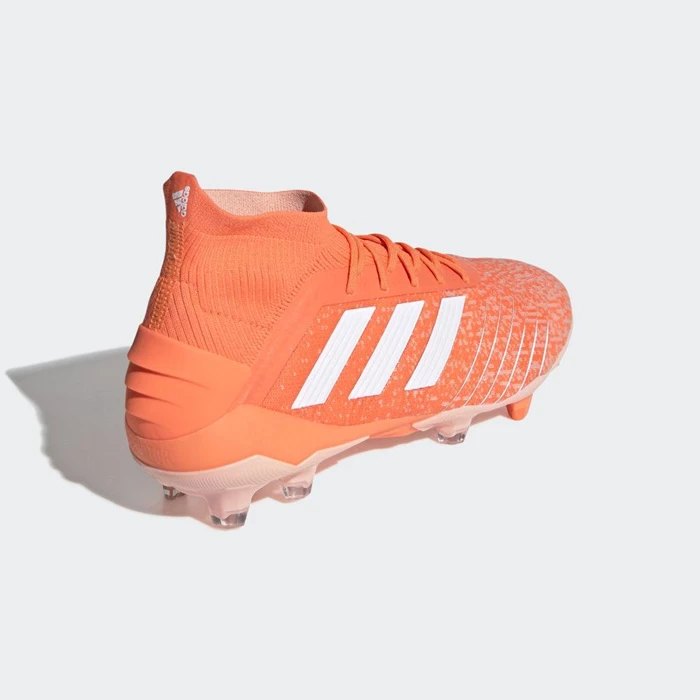 Tacos De Futbol Adidas Predator 19.1 Firm Ground Mujer Naranjas | 89GYXONV