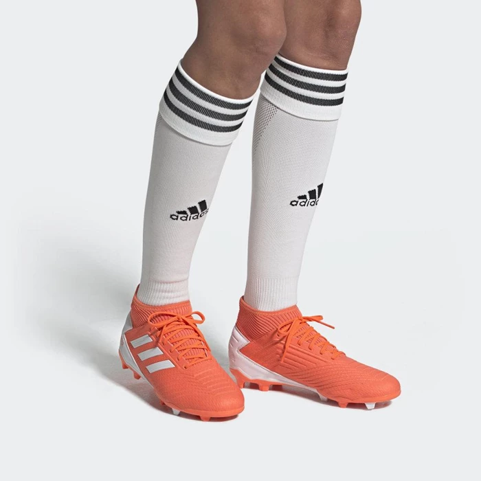 Tacos De Futbol Adidas Predator 19.3 Firm Ground Mujer Naranjas | 17CNQYKX