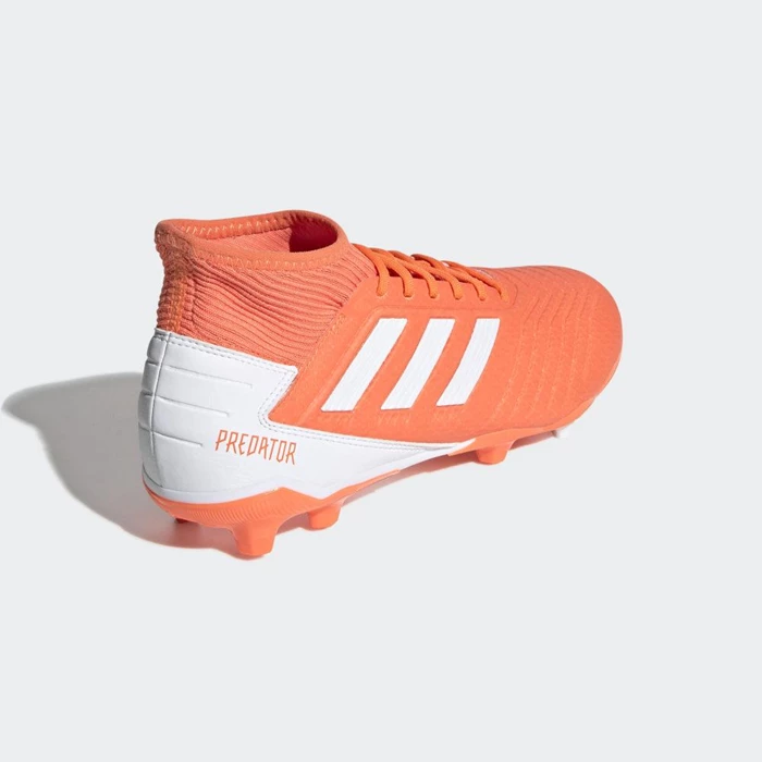 Tacos De Futbol Adidas Predator 19.3 Firm Ground Mujer Naranjas | 17CNQYKX