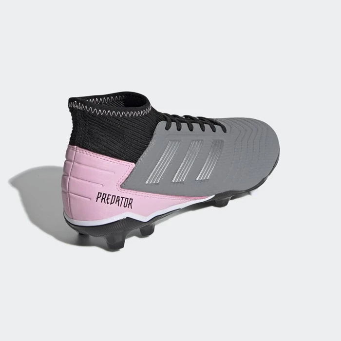 Tacos De Futbol Adidas Predator 19.3 Firm Ground Mujer Gris | 78MTCPVZ