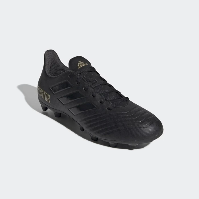 Tacos De Futbol Adidas Predator 19.4 Flexible Ground Hombre Negras | 28AOWFVE