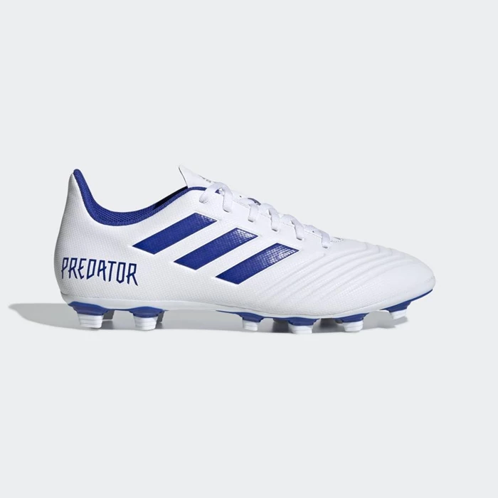 Tacos De Futbol Adidas Predator 19.4 Flexible Ground Hombre Blancas | 63PYKWTH