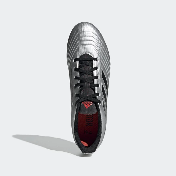 Tacos De Futbol Adidas Predator 19.4 Flexible Ground Hombre Plateadas | 81DZBNST