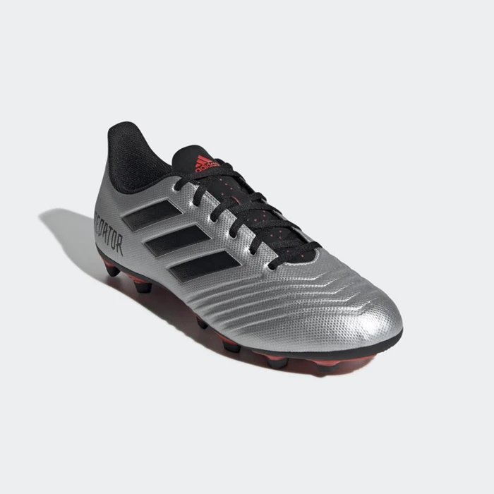 Tacos De Futbol Adidas Predator 19.4 Flexible Ground Hombre Plateadas | 81DZBNST