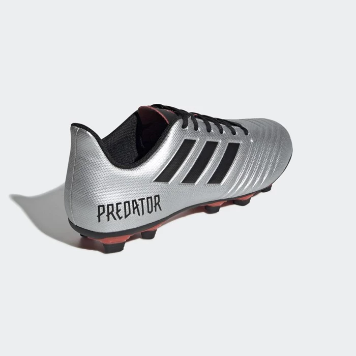 Tacos De Futbol Adidas Predator 19.4 Flexible Ground Hombre Plateadas | 81DZBNST