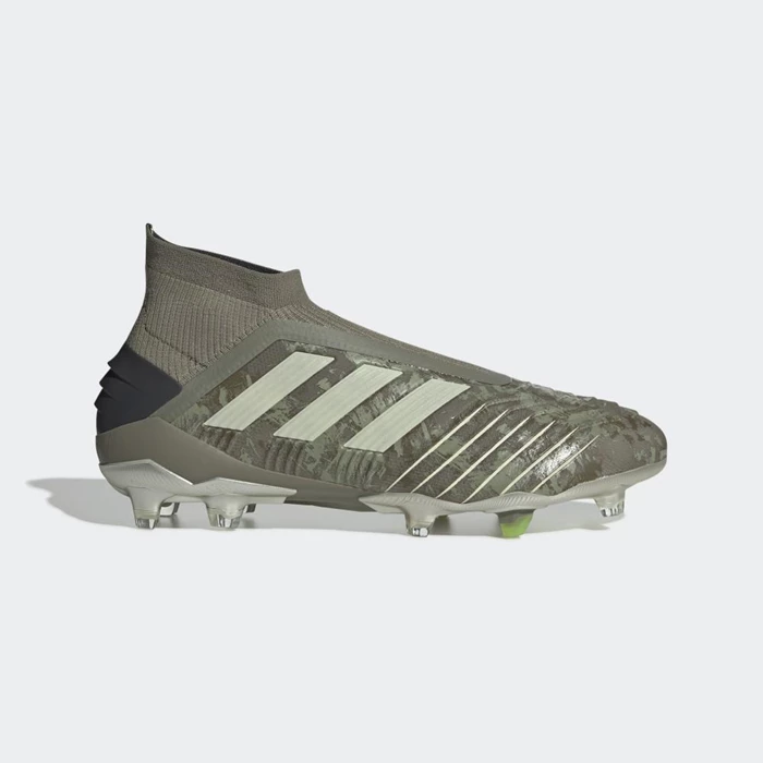 Tacos De Futbol Adidas Predator 19+ Firm Ground Mujer Verde | 48NAULDC