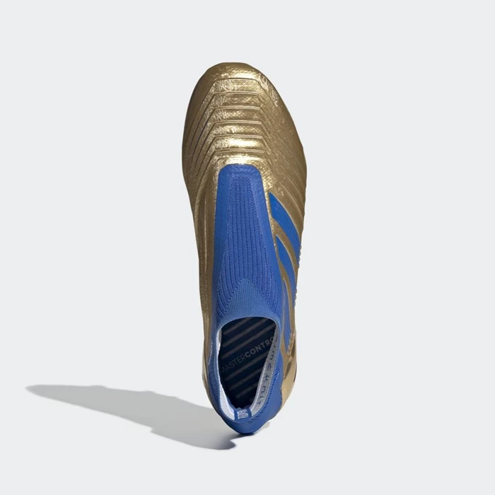 Tacos De Futbol Adidas Predator 19+ Firm Ground Hombre Doradas | 75ONMVHD