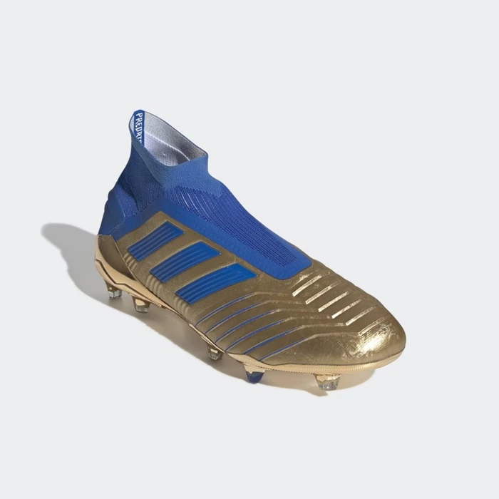 Tacos De Futbol Adidas Predator 19+ Firm Ground Hombre Doradas | 75ONMVHD