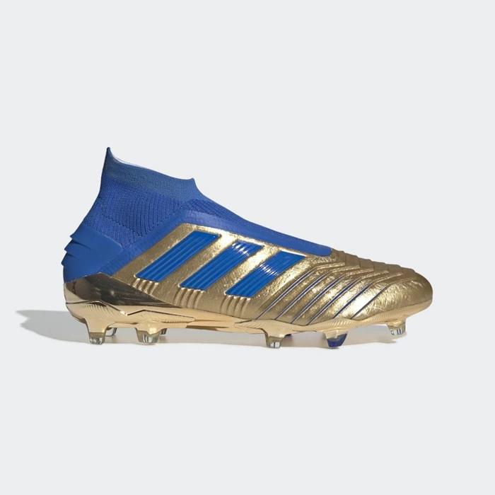 Tacos De Futbol Adidas Predator 19+ Firm Ground Hombre Doradas | 75ONMVHD