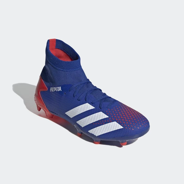 Tacos De Futbol Adidas Predator 20.3 Firm Ground Hombre Azules | 67AVSJFN