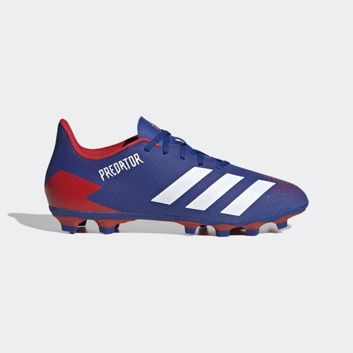 Tacos De Futbol Adidas Predator 20.4 Flexible Ground Hombre Azules | 36VBJYLN