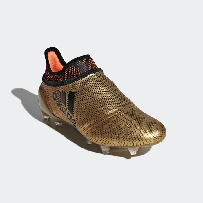 Tacos De Futbol Adidas X 17+ Purespeed Firm Ground Hombre Doradas | 76FPQRXH