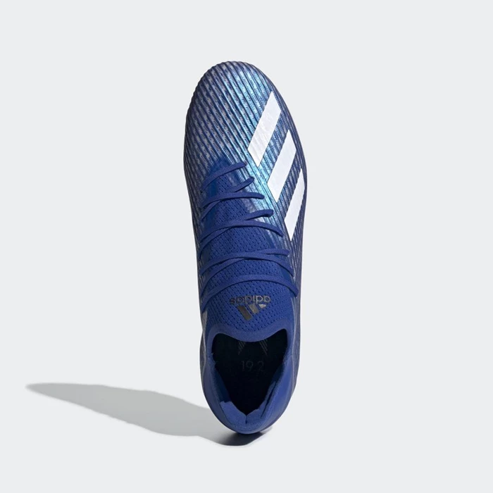 Tacos De Futbol Adidas X 19.2 Firm Ground Hombre Azules | 02UIDKFG