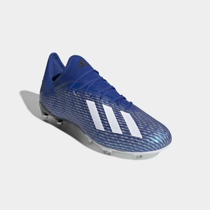 Tacos De Futbol Adidas X 19.2 Firm Ground Hombre Azules | 02UIDKFG