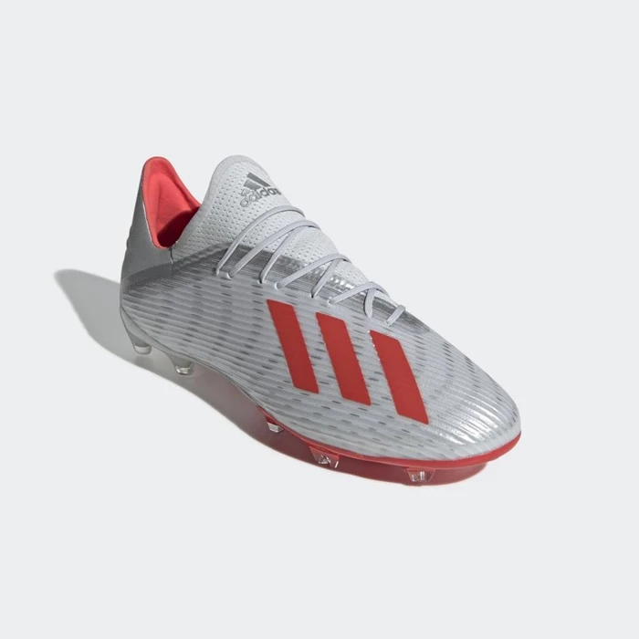 Tacos De Futbol Adidas X 19.2 Firm Ground Hombre Plateadas | 24VMWAEK