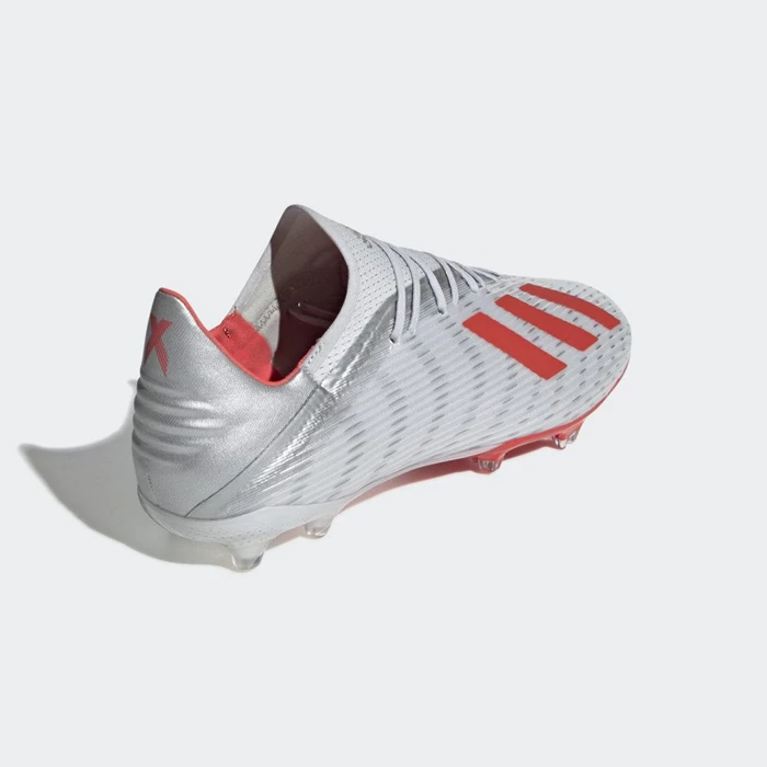 Tacos De Futbol Adidas X 19.2 Firm Ground Hombre Plateadas | 24VMWAEK