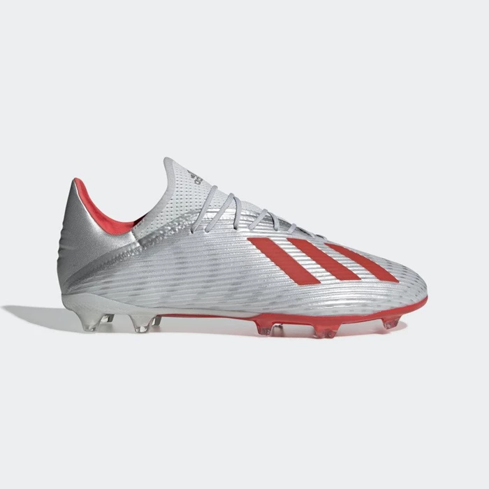 Tacos De Futbol Adidas X 19.2 Firm Ground Hombre Plateadas | 24VMWAEK