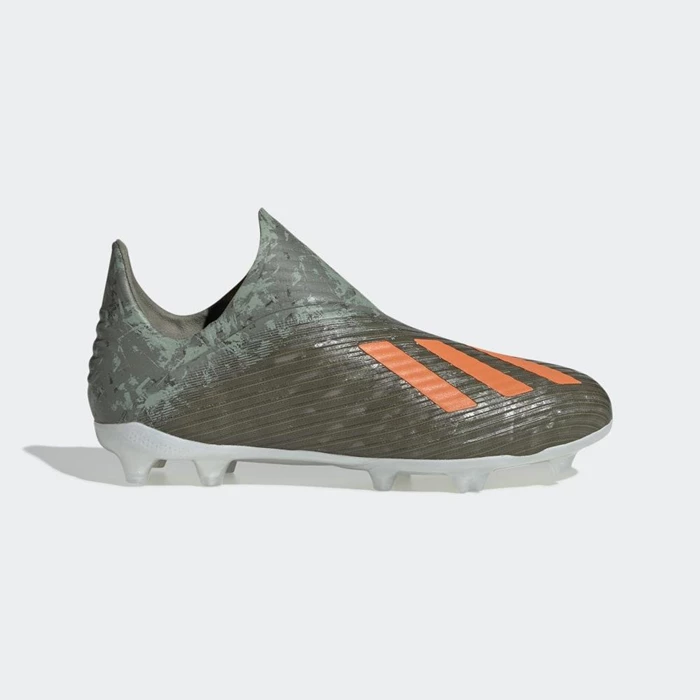 Tacos De Futbol Adidas X 19+ Firm Ground Hombre Verde | 19ZTLECY