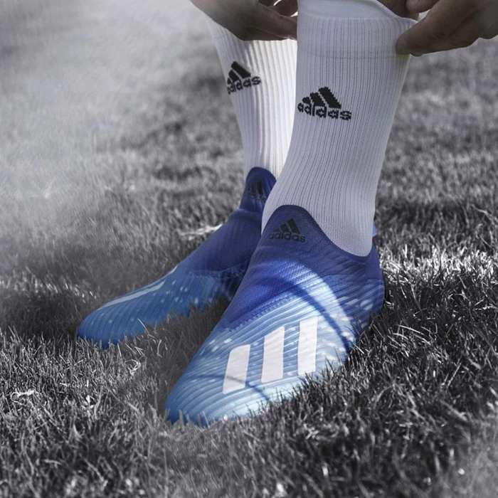 Tacos De Futbol Adidas X 19+ Firm Ground Hombre Azules | 65EKPDMC