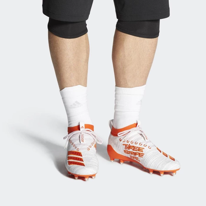 Tacos De Futbol Adidas adizero 8.0 Hombre Blancas | 26HZRAET