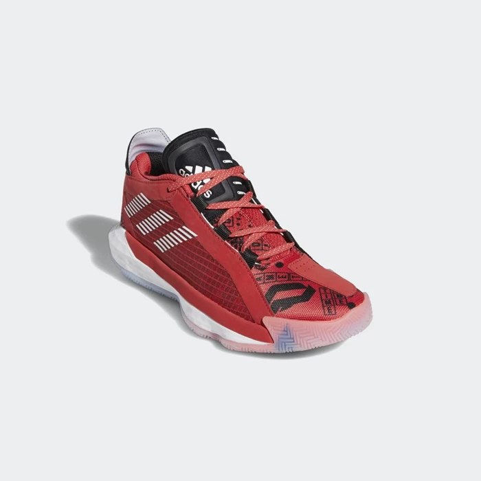 Zapatillas Baloncesto Adidas Dame 6 Geek Up Niños Rojas | 13WMNVSR