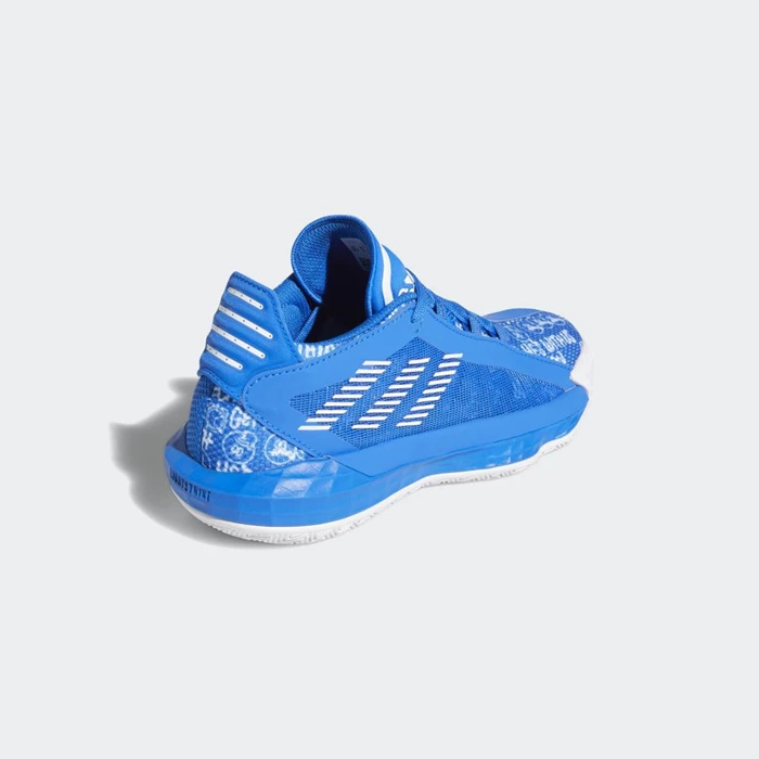 Zapatillas Baloncesto Adidas Dame 6 Niños Blancas | 52HPIFUO