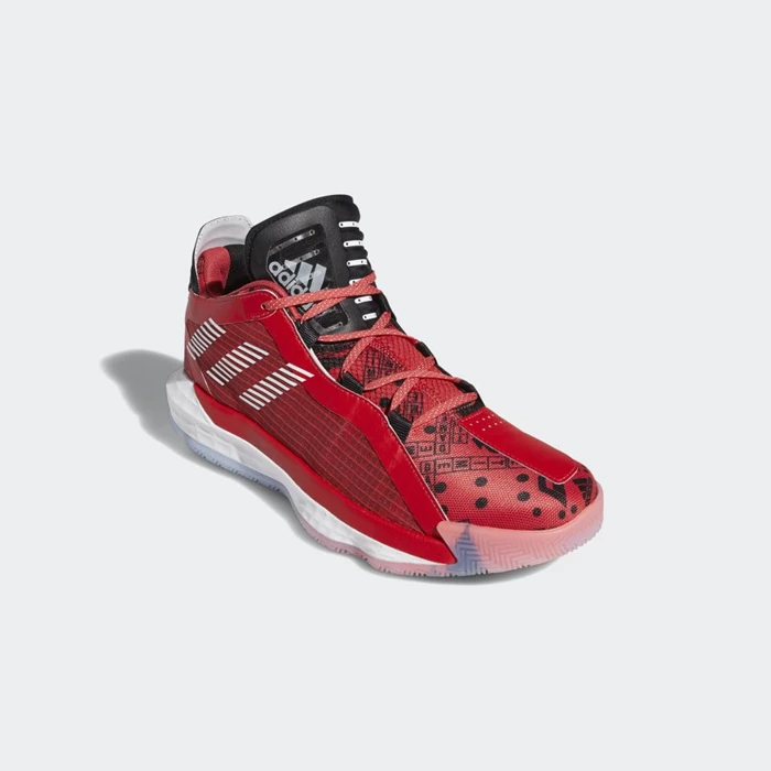 Zapatillas De Balonmano Adidas Dame 6 Mujer Rojas | 31VLHKRB