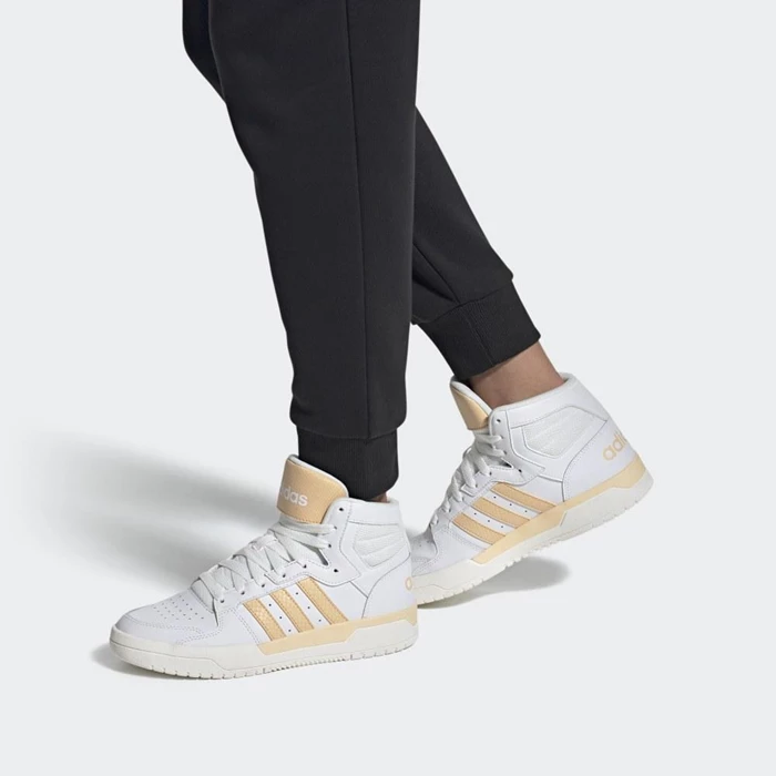 Zapatillas De Balonmano Adidas Entrap Mid Mujer Blancas | 07YANIHU