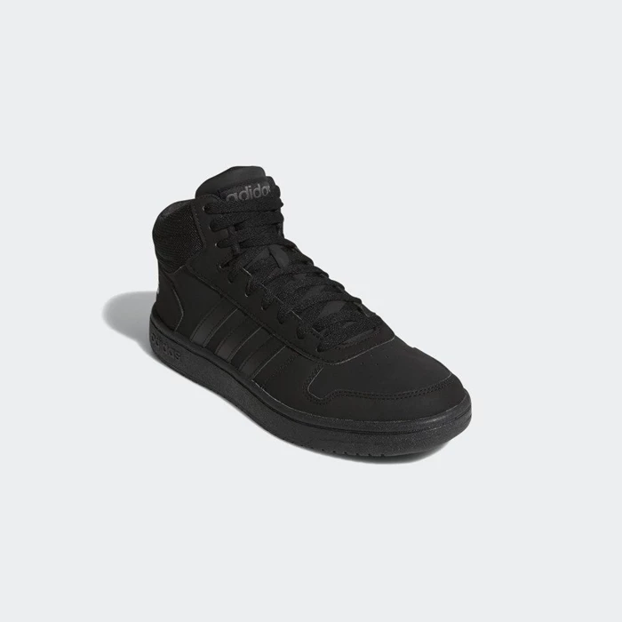 Zapatillas De Balonmano Adidas Hoops 2.0 Mid Hombre Negras | 52QZNRCE