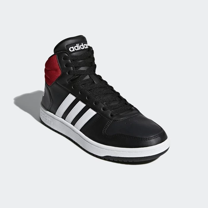 Zapatillas De Balonmano Adidas Hoops 2.0 Mid Hombre Negras | 76QWUGZR