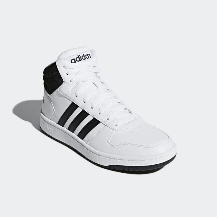 Zapatillas De Balonmano Adidas Hoops 2.0 Mid Hombre Blancas | 95KTIPEV