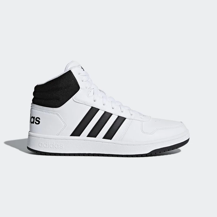 Zapatillas De Balonmano Adidas Hoops 2.0 Mid Hombre Blancas | 95KTIPEV