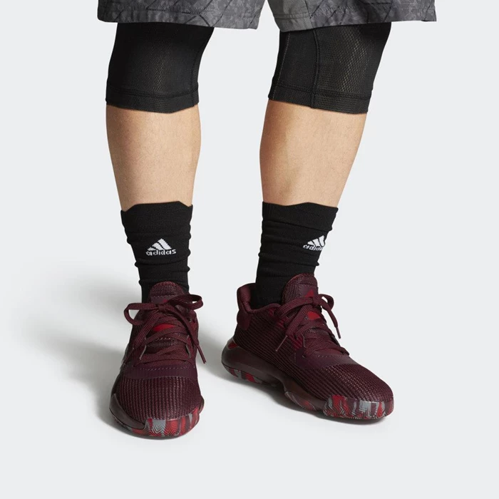 Zapatillas De Balonmano Adidas Pro Bounce 2019 Low Hombre Burdeos | 02LOVGQD