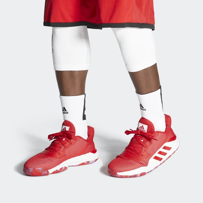 Zapatillas De Balonmano Adidas Pro Bounce 2019 Low Hombre Rojas | 18ZSAOBH