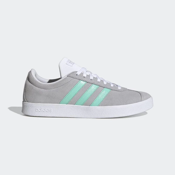 Zapatillas De Skate Adidas VL Court 2.0 Mujer Gris | 40KEAFQH