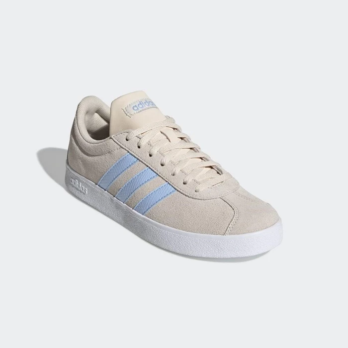 Zapatillas De Skate Adidas VL Court 2.0 Mujer Beige | 53MIWZSE