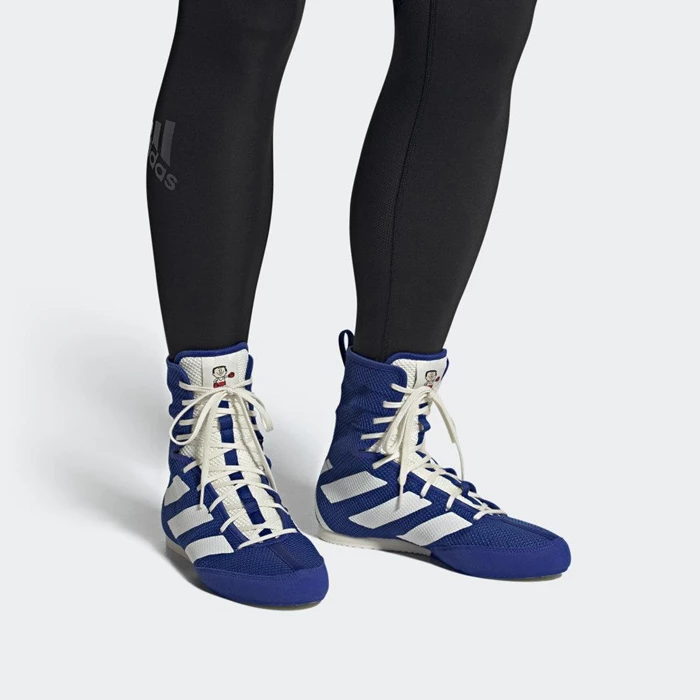 Zapatillas Deportivos Adidas Box Hog 3 Mujer Azules | 76GXVUFY