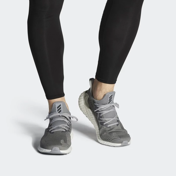 Zapatillas Running Adidas Alphaboost Hombre Gris | 13MJYQRP