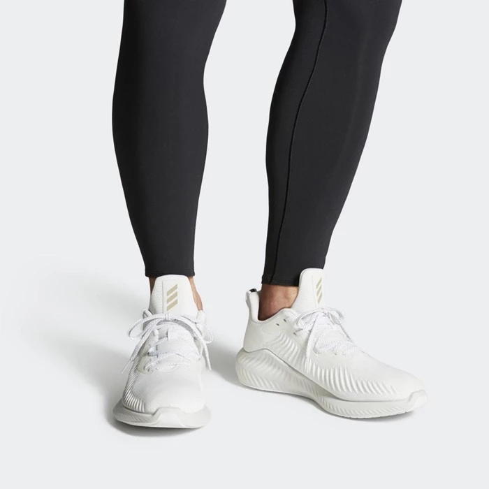 Zapatillas Running Adidas Alphabounce+ Run EM Hombre Blancas | 51YVGWAL