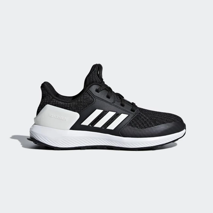 Zapatillas Running Adidas RapidaRun Knit Niños Negras | 97GPZDTO