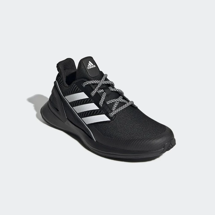 Zapatillas Running Adidas RapidaRun Niños Negras | 60CMULJB