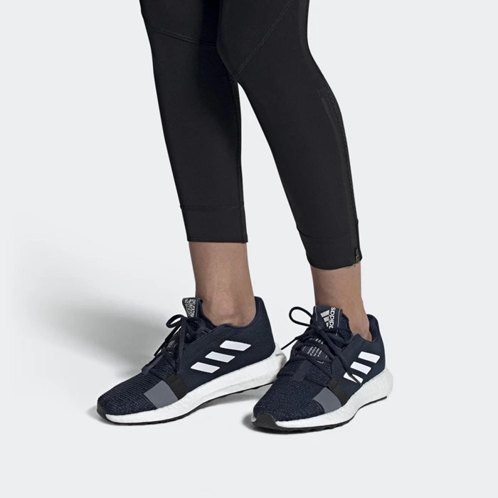 Zapatillas Running Adidas Senseboost GO Mujer Azules | 69OLGCZJ