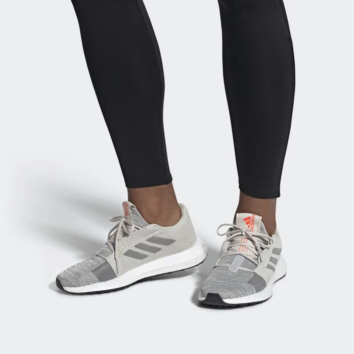 Zapatillas Running Adidas Senseboost GO Mujer Gris | 80YVKDTQ