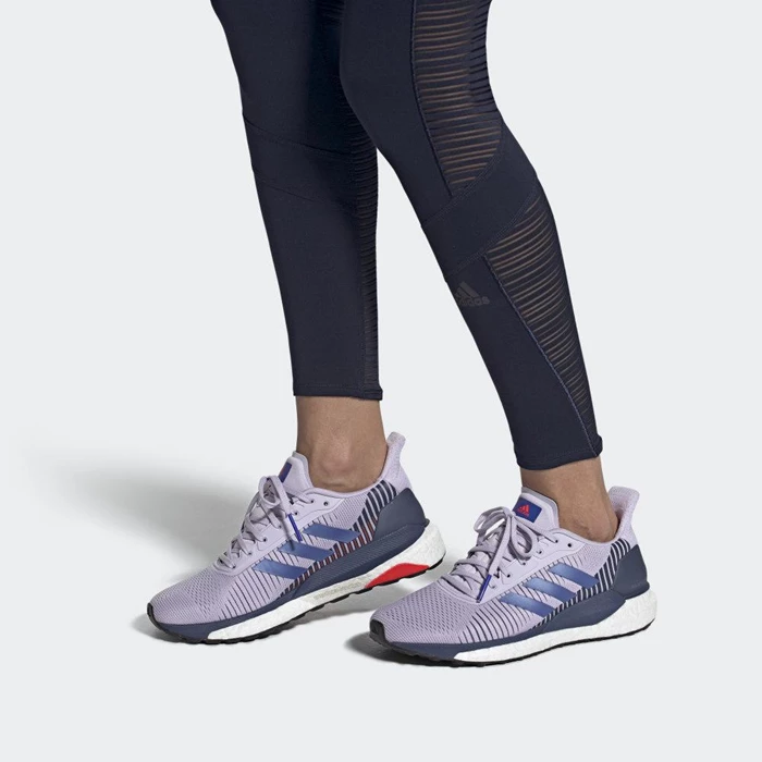 Zapatillas Running Adidas SolarGlide ST 19 Mujer Moradas | 84HZDWLA