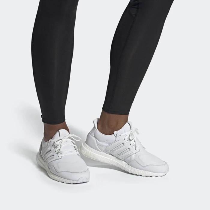 Zapatillas Running Adidas Ultraboost Leather Mujer Blancas | 52KLHNCF