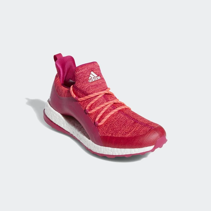 Zapatos De Golf Adidas Pureboost Mujer Rojas | 38NKPCSE