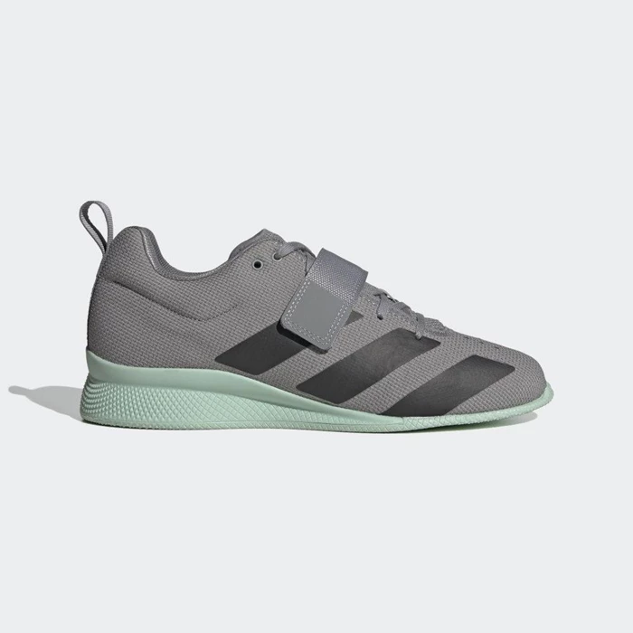 Zapatos De Levantamiento De Pesas Adidas Adipower 2 Hombre Gris | 08BYOKNI