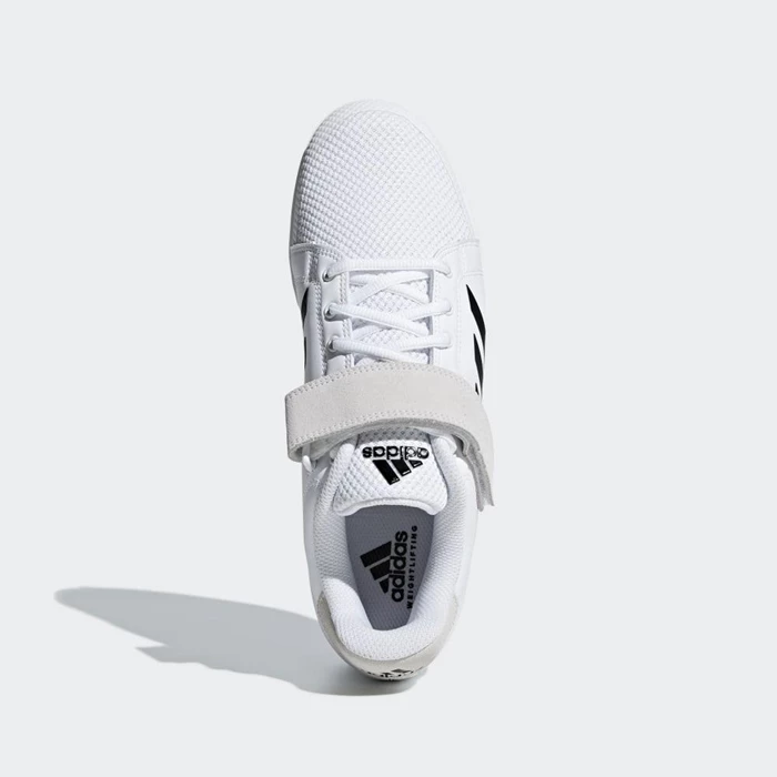 Zapatos De Levantamiento De Pesas Adidas Power Perfect 3 Hombre Blancas | 39WZYAJK