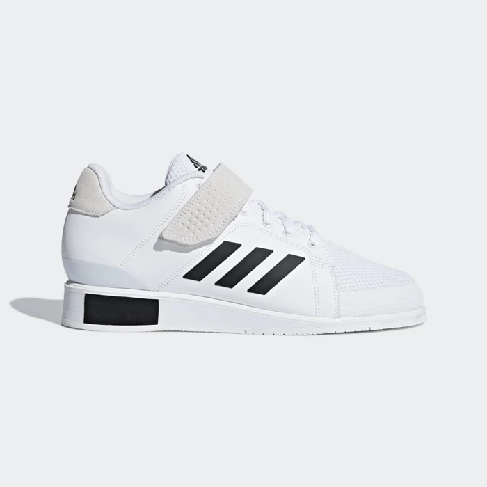 Zapatos De Levantamiento De Pesas Adidas Power Perfect 3 Hombre Blancas | 39WZYAJK