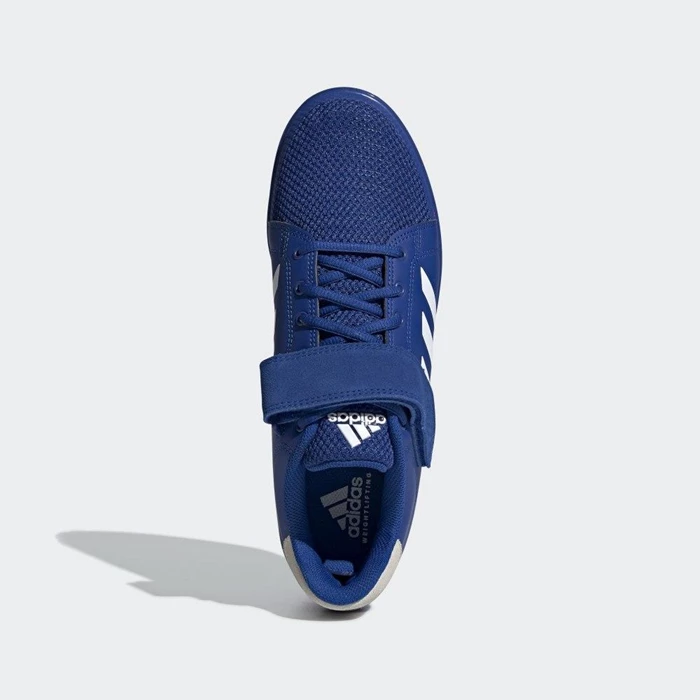 Zapatos De Levantamiento De Pesas Adidas Power Perfect 3 Hombre Azules | 40KTHJNY